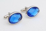 Wholesale Jewelry - Cuff Links (CL) New Items (CL745 BLUE S)