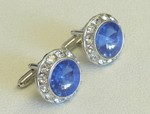 Wholesale Jewelry - Cuff Links (CL) New Items (CL2001 BLUE S)