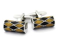 Wholesale Jewelry - Cuff Links (CL) New Items (CL063 GOLD/BLK  S)