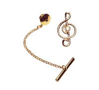 Wholesale Jewelry - Tie Tacs (TT) Tie Bars / Tie Chains / Tie Tacs (TT6037CZ G)