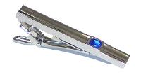 Wholesale Jewelry - Tie Bars (TB) Tie Bars / Tie Chains / Tie Tacs (TB125 Blue S)